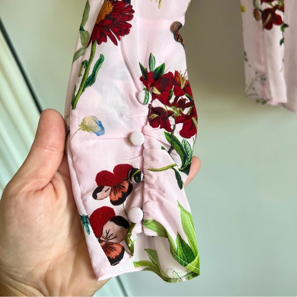 Joie Liseli Plush Botanical Pullover Blouse - Picture 7 of 15